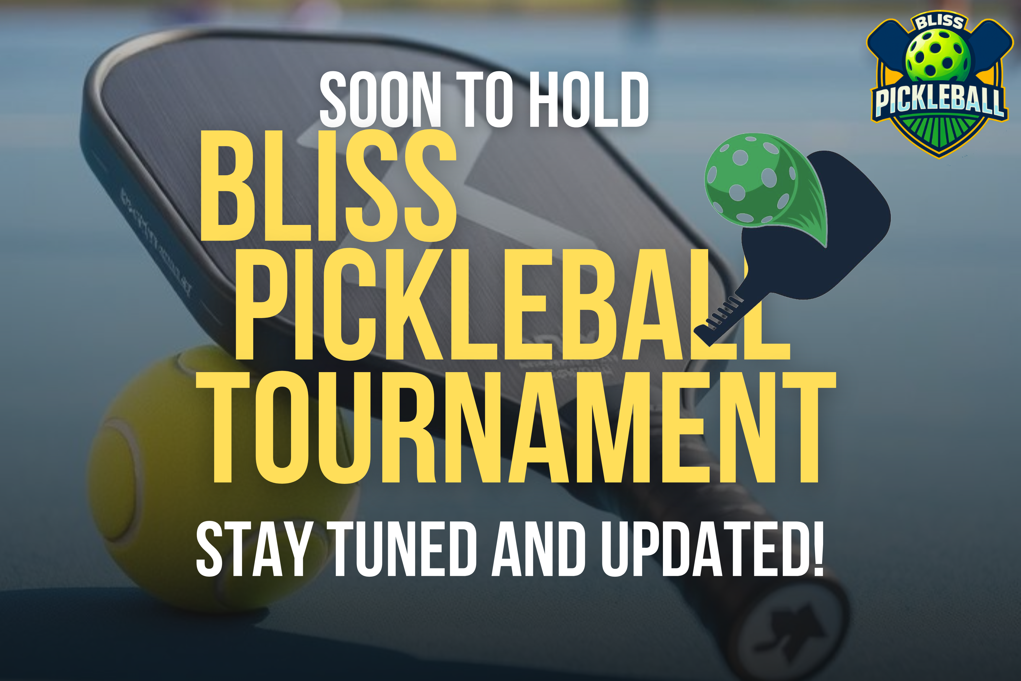 Bliss Pickleball Tournament – Coming Soon!